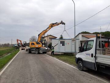 Iniziate le operazioni di accantieramento presso l’intersezione fra la S.P. 118 Dismano e la S.C. via Nuova