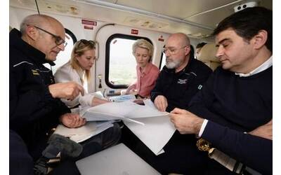 von der Leyen, Meloni, Bonaccini, Fitto, Curcio