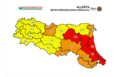 Mappa allerta meteo regionale