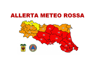 Allerta rossa per martedì 16 maggio