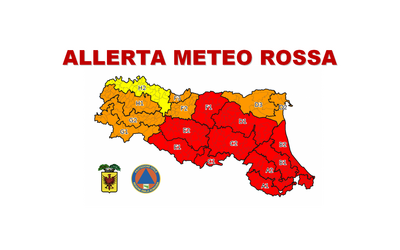 Allerta meteo rossa - Martedì 16 maggio 2023