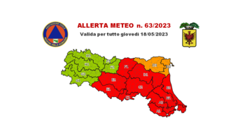 Allerta rossa per giovedì 18 maggio