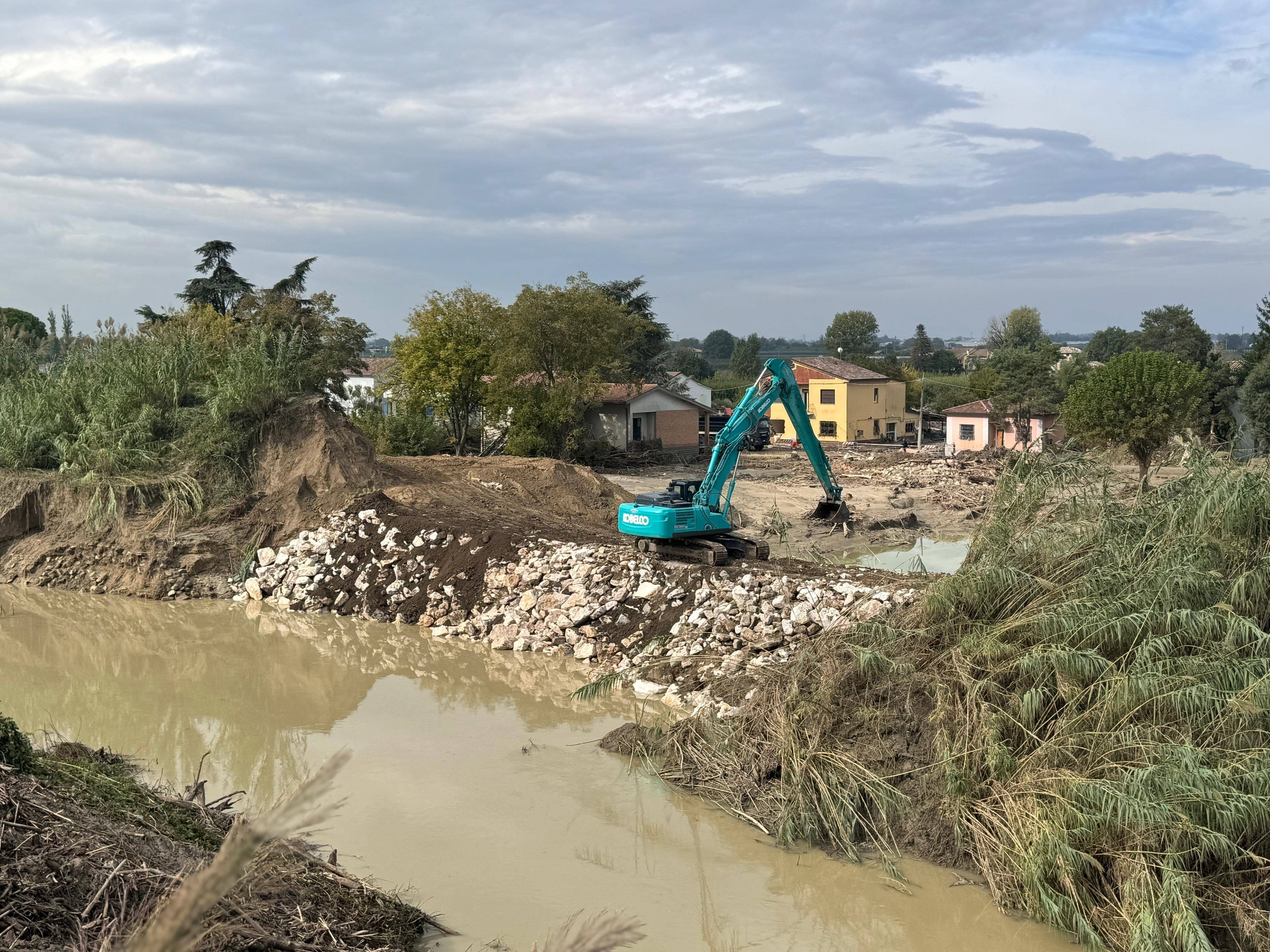 Rottura Argine Lamone a Traversara