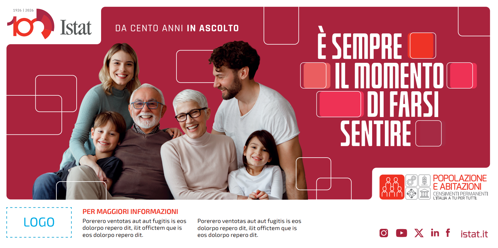 Cartolina Istat Censimento popolazione 2026