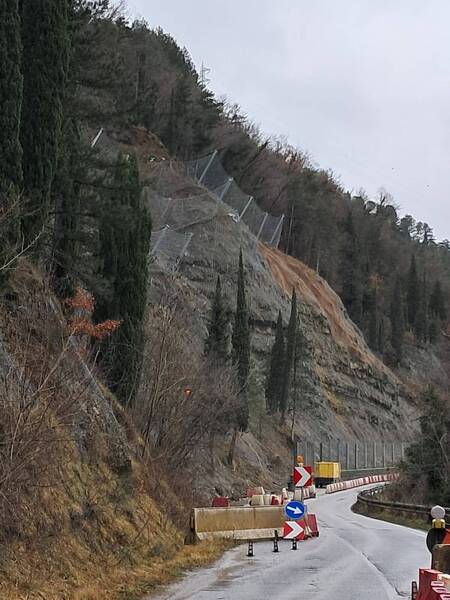 Chiusura della SP n.302 "Brisighellese-Ravennate" all'altezza di San Cassiano, Comune di Brisighella