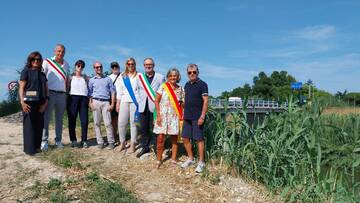 Inaugurazione ponte sul Savio tra Castiglione di Ravenna e Castiglione di Cervia