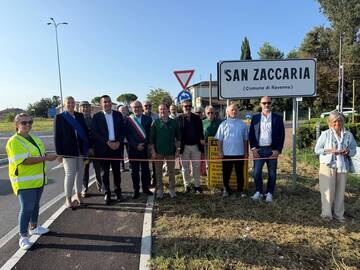 Inaugurata la rotonda a San Zaccaria all’incrocio tra le strade provinciali 118 e 3 e via Vecchia Garetta