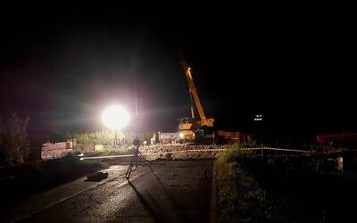 Lavori notturni ponte SP4 - Foto 1