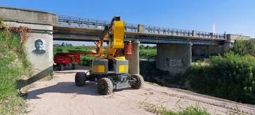 Lavori del ponte sulla SP 253 San Vitale tra Lugo e Bagnacavallo