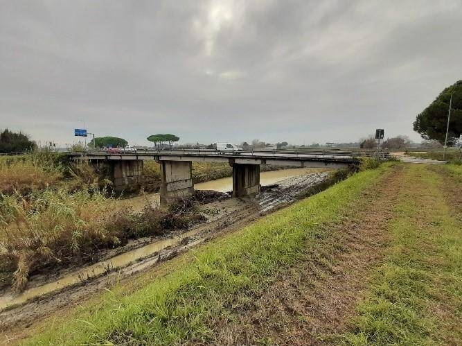 Immagine: Lavori ponte sul fiume Savio