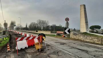Lavori di manutenzione straordinaria del ponte lungo la SP 253 “San Vitale” sul fiume Senio