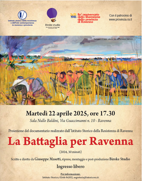 Proiezione del filmato “La battaglia per Ravenna”