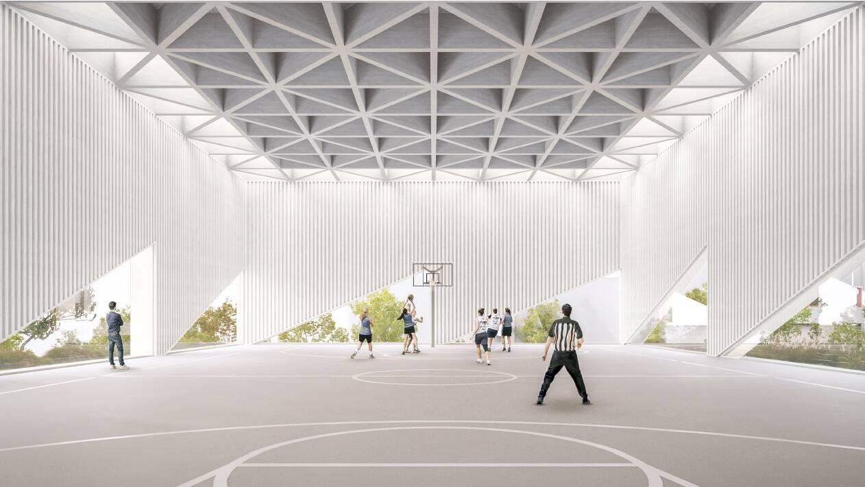 Rendering nuova palestra Istituto professionale statale Olivetti-Callegari