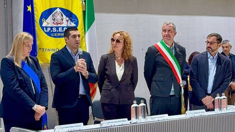 Inaugurazione della nuova palestra dell’istituto ‘Tonino Guerra” di Cervia (RA)