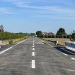 Ponte SP 4 scolo Cupa - La strada ripristinata