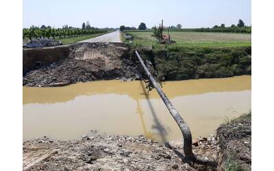 Foto ponte SP 4 Prada post alluvione