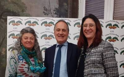 Da sinistra: Paola D'Andrea (già Presidente Cuspi), Gaetano Palombelli (Direttore UPI Lazio e Responsabile area istituzionale UPI), Roberta Cuffiani (attuale Presidente Cuspi)