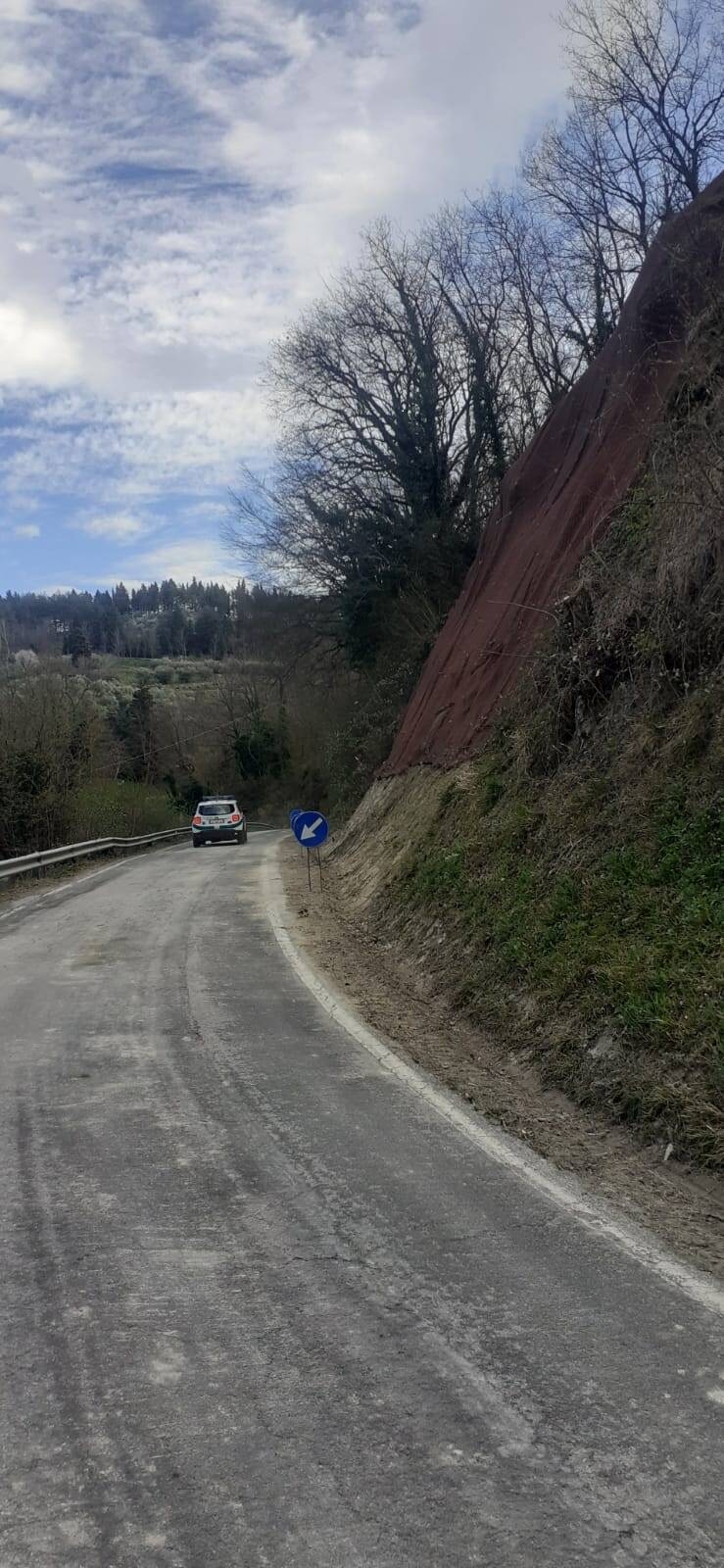 riapertura sp 63 a seguito di frana