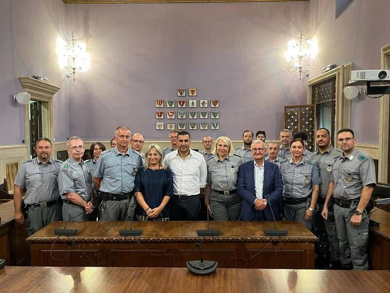 Alluvione, il ringraziamento del presidente della Provincia Michele de Pascale e del prefetto Castrese De Rosa alla Polizia provinciale 