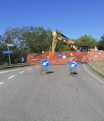 Sospensione traffico lungo la S.P. n. 82 “Villa Vezzano – Tebano”