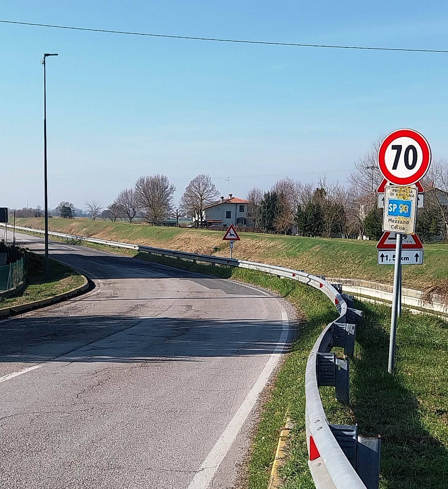 Tratto della S.P. 96 Via Cerba