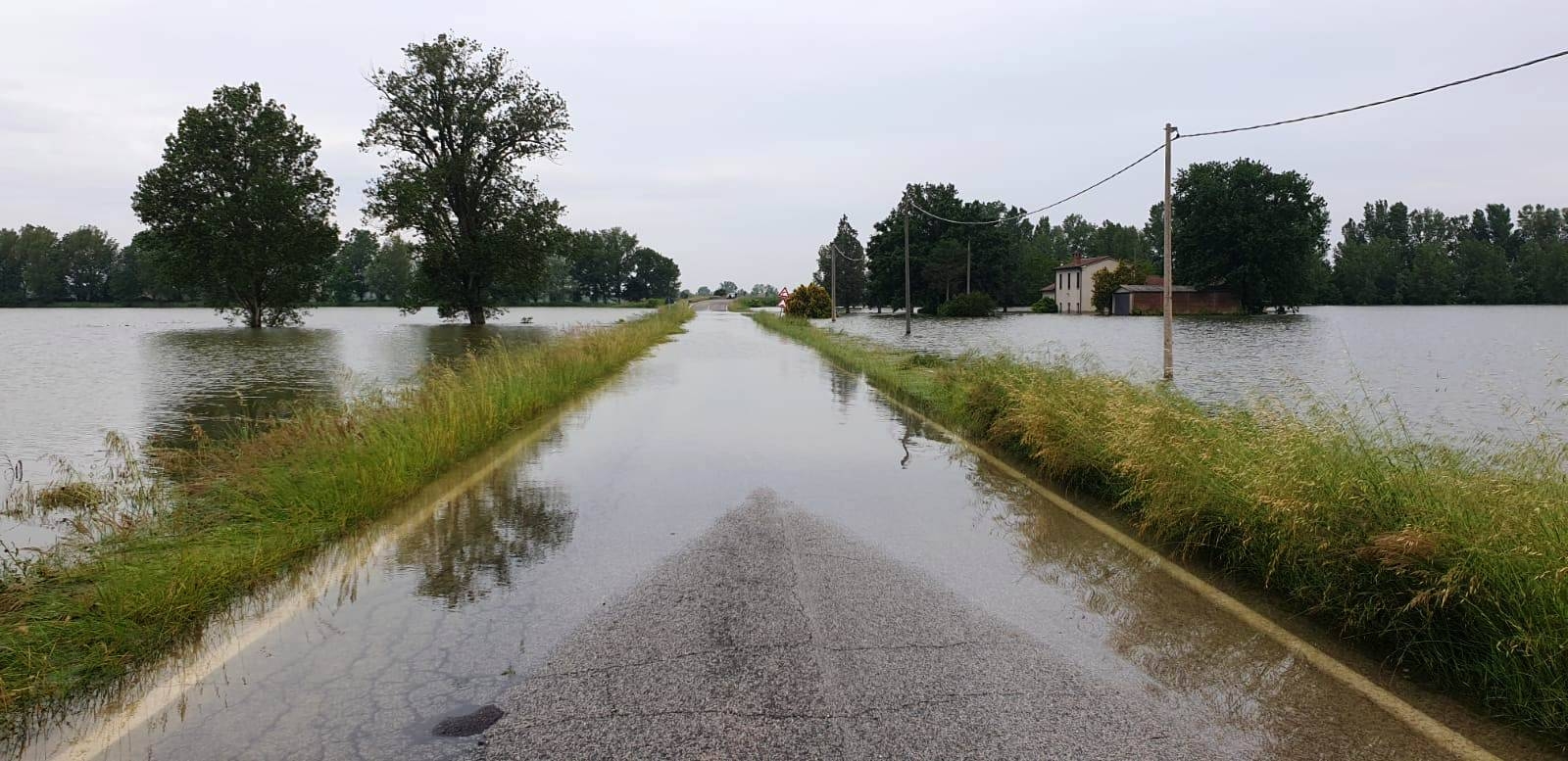 SP 105 via Destra Senio-Molinazza allagata