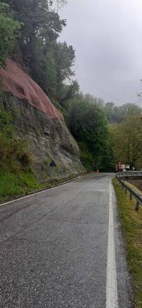 Riapertura strada a seguito di frana sulla strada provinciale "Valletta-Zattaglia" a Casola Valsenio. 